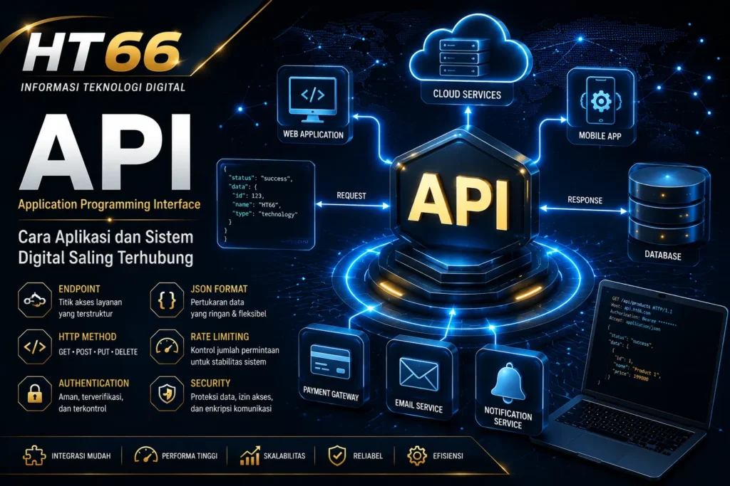 API menghubungkan aplikasi dan sistem digital modern
