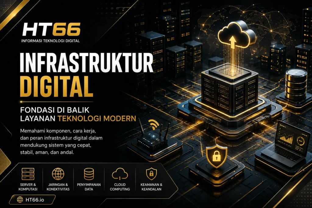 Infrastruktur digital sebagai fondasi layanan teknologi modern