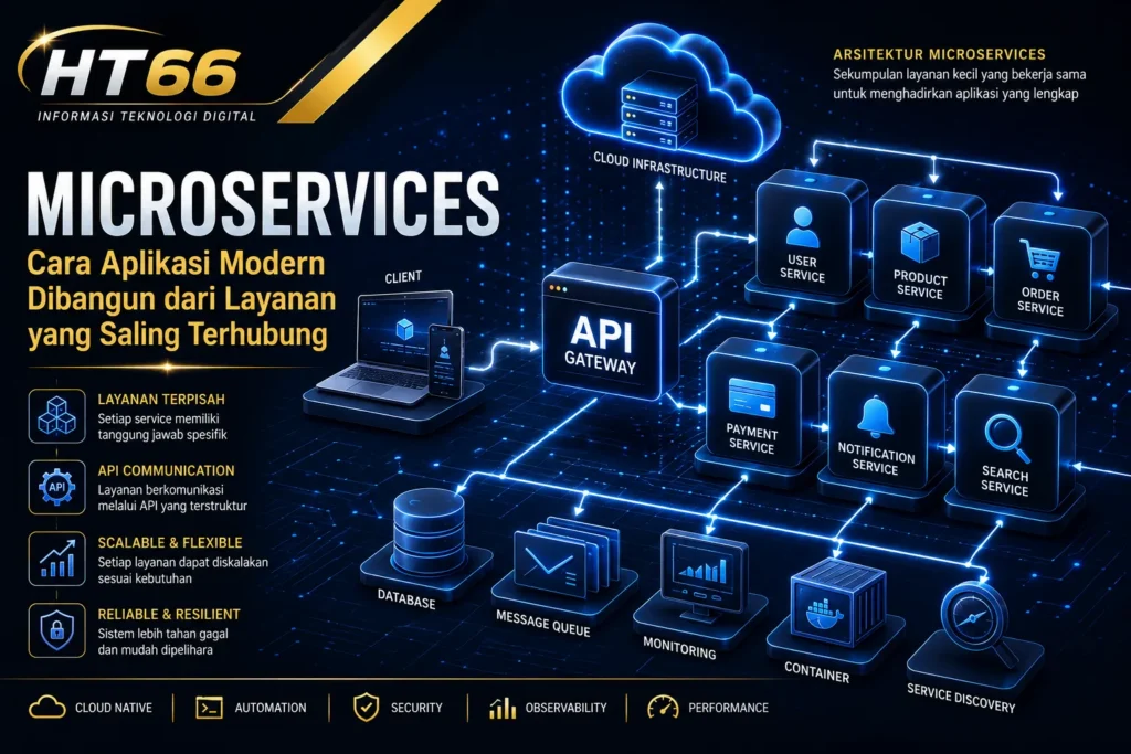 Microservices untuk membangun arsitektur aplikasi digital modern