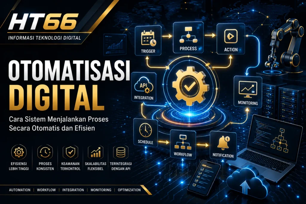 Otomatisasi digital untuk menjalankan proses sistem secara otomatis
